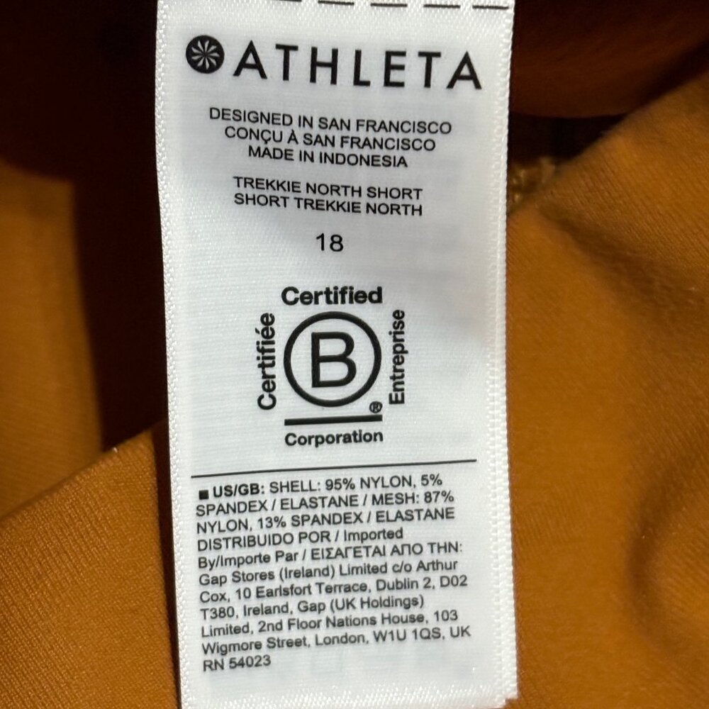 NWT ATHLETA Trekkie North Shorts Size 18 - Picture 13 of 14